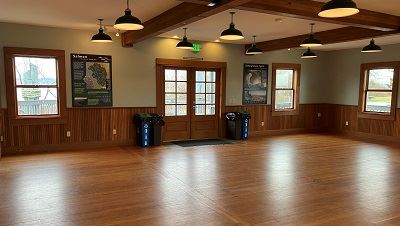 The inside of Cannery Lodge at Semiahmoo County Park