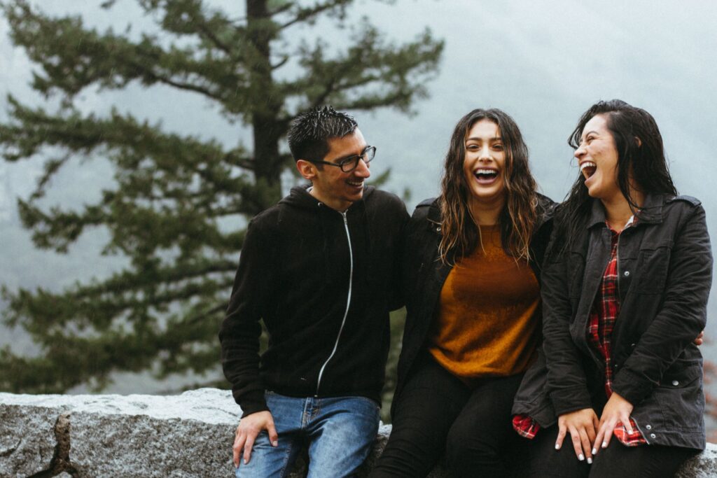 3 Friends and a Douglas fir