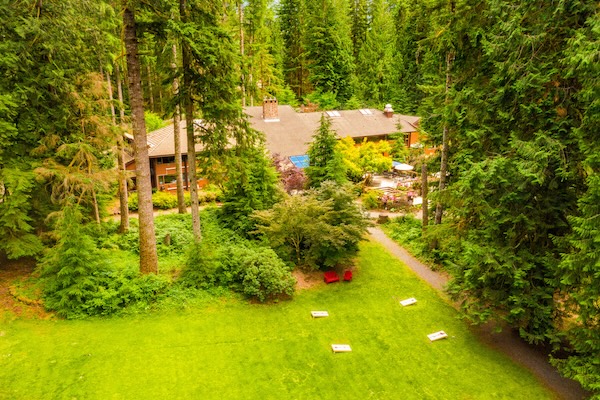 Rainbow Lodge in the woods